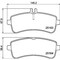 Pagid Brakes M-Benz S600 16-15 Brake Pad Set-D, 355021521 355021521 - alternate 1